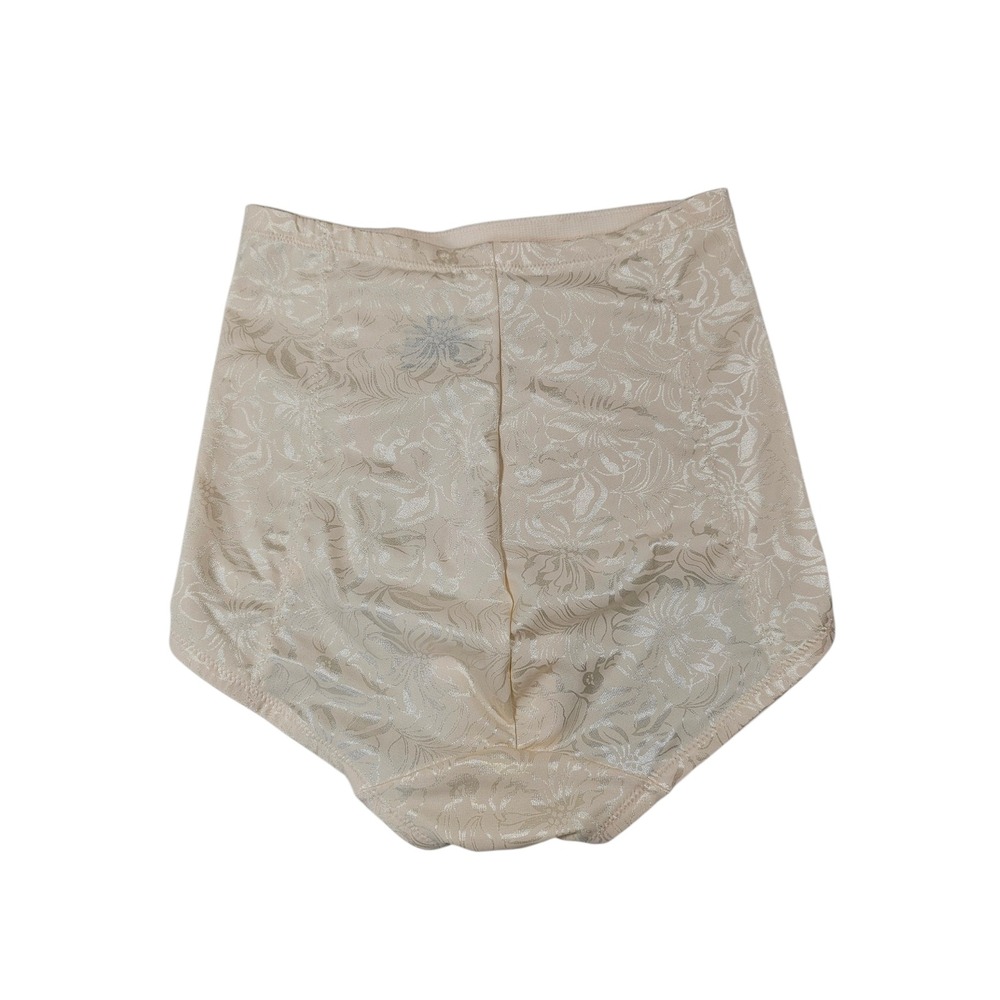 Maidenform Shaping Brief Ultra Firm Sculpting Floral Jacquard Beige Large NWT - Picture 2 of 6